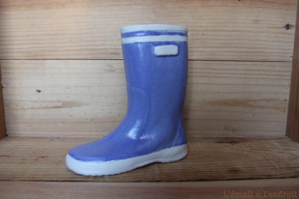 Botte bleue en grès