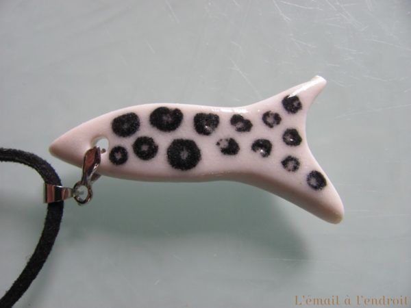 pendentif poisson céramique