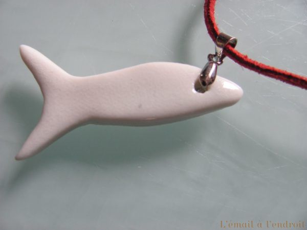 pendentif poisson céramique