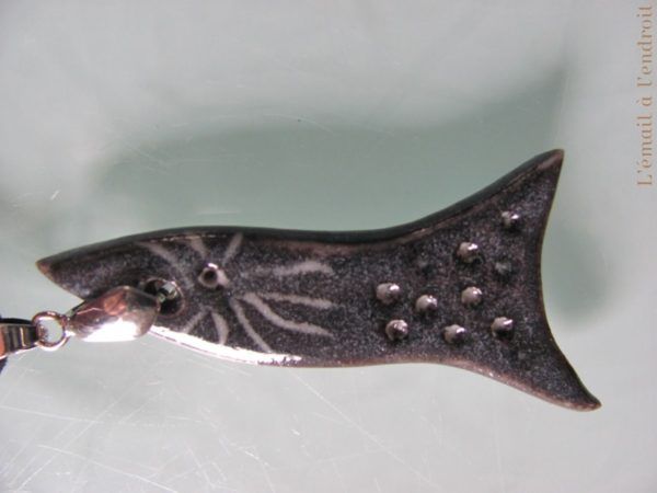 pendentif poisson céramique