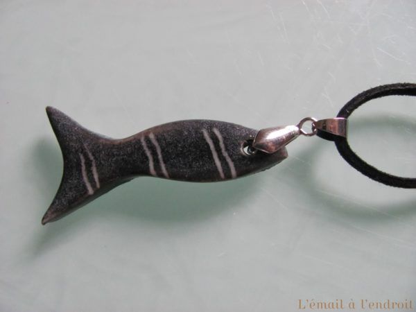pendentif poisson céramique