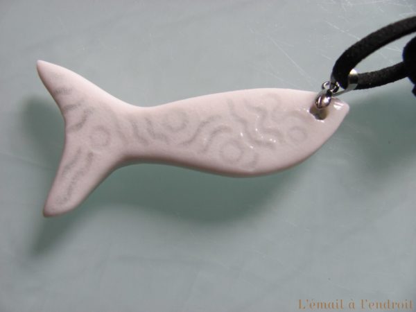 pendentif poisson céramique