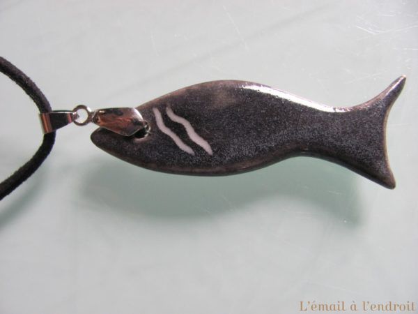 pendentif poisson céramique
