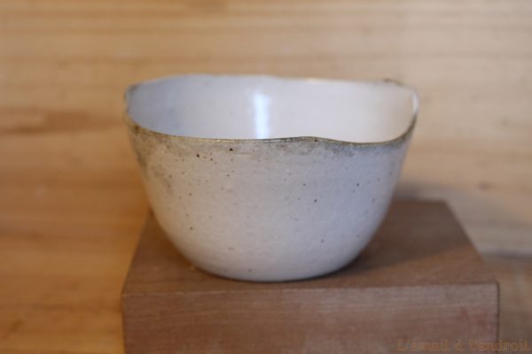 bol découpé blanc gris