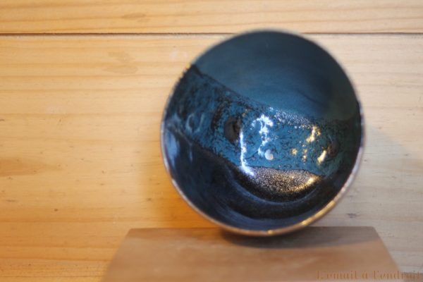 bol mug bleu marron