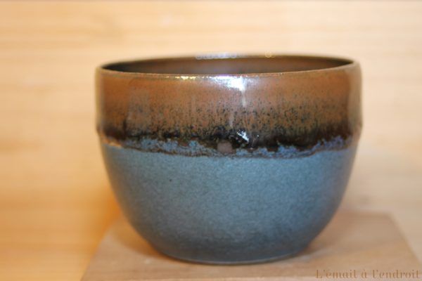 Bol bleu marron