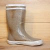 Botte en céramique beige et gris