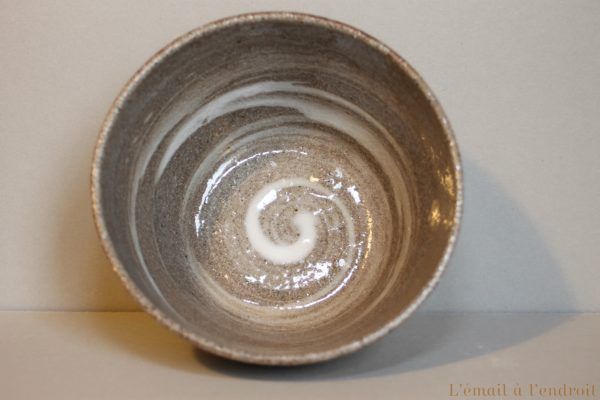 bol ramequin gris beige blanc