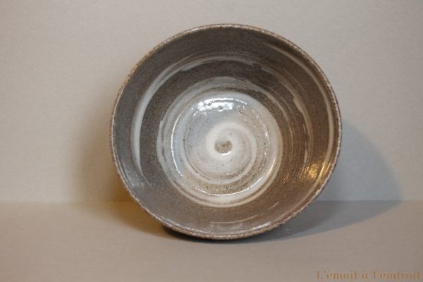bol ramequin gris beige blanc