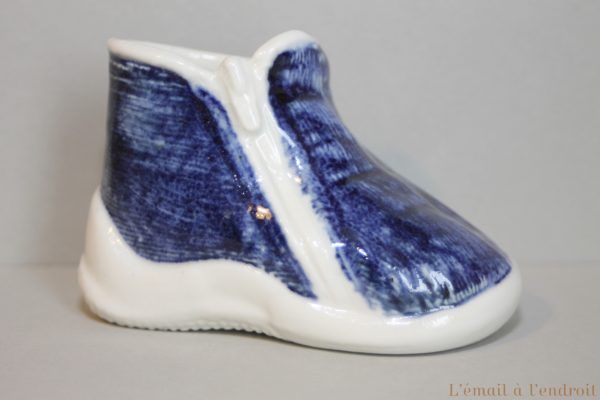 chausson bleu