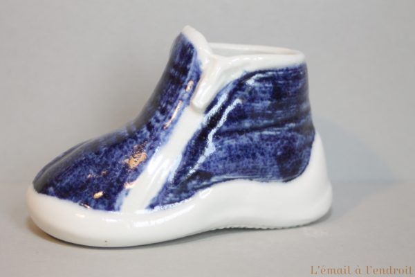 chausson bleu