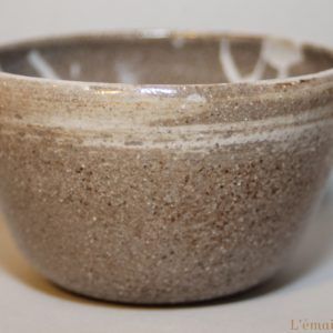 bol ramequin gris beige blanc