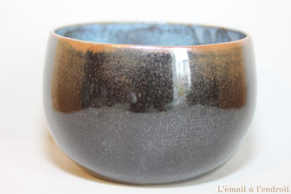 bol bleu marron