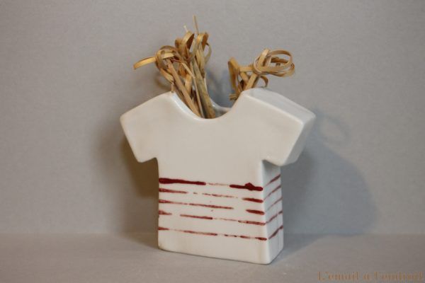 marinière rouge et blanc