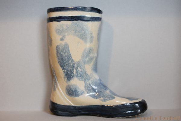 botte bleue et blanche