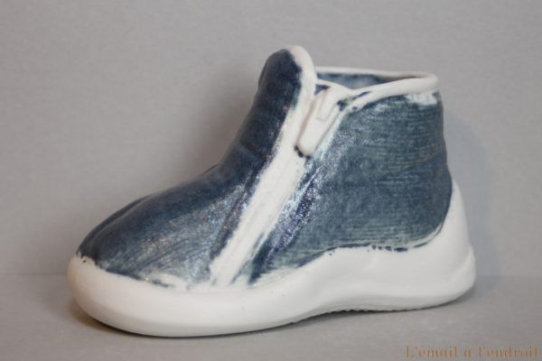chausson bleu