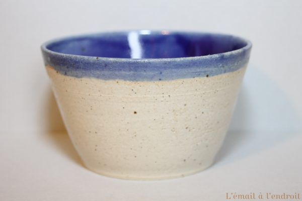 bol ramequin beige bleu