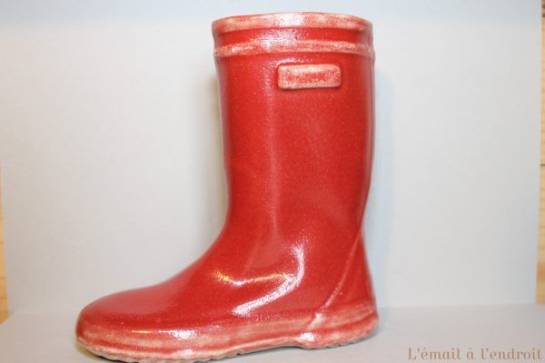 Botte en céramique rouge