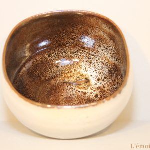 Bol carré beige marron