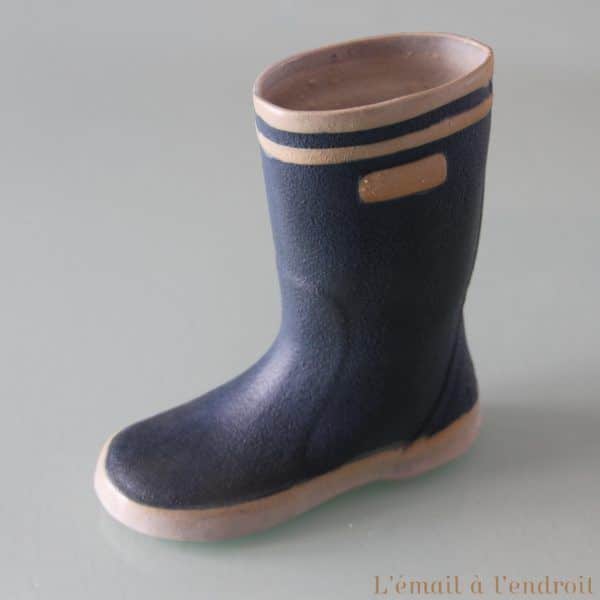 botte en céramique bleue