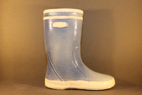 botte en céramique bleue