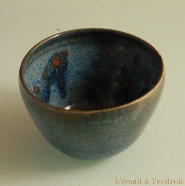 bol mug marron bleu