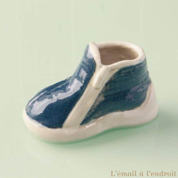 chausson bleu