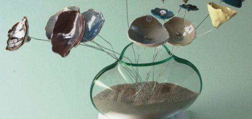 Bouquet de fleurs céramique