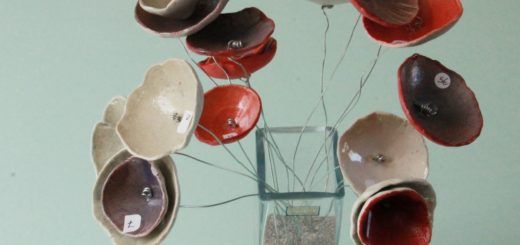 Bouquet de fleurs céramique