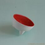 vasque en porcelaine rouge