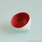 vasque en porcelaine rouge